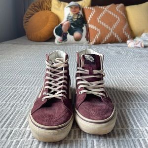 Maroon vans high top
